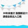 30年来首次 我国新设六个国际通信业务出入口局