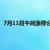 7月11日午间涨停分析