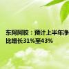 东阿阿胶：预计上半年净利润同比增长31%至43%