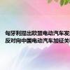 匈牙利提出欧盟电动汽车发展提案 反对向中国电动汽车加征关税