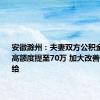 安徽滁州：夫妻双方公积金贷款最高额度提至70万 加大改善性住房供给