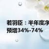 若羽臣：半年度净利润预增34%-74%