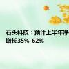 石头科技：预计上半年净利同比增长35%-62%