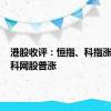 港股收评：恒指、科指涨超2% 科网股普涨