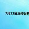 7月12日涨停分析