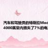 汽车和驾驶员的特斯拉Model3在24000英里内损失了7％的电池容量