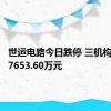 世运电路今日跌停 三机构净卖出7653.60万元