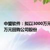 中望软件：拟以3000万元-5000万元回购公司股份