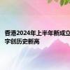 香港2024年上半年新成立公司数字创历史新高