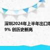 深圳2024年上半年出口增长34.9% 创历史新高