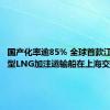 国产化率逾85% 全球首款江海直达型LNG加注运输船在上海交付