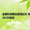 金融科技概念震荡拉升 安硕信息20CM涨停