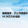 海南瑞泽：子公司绿盛环保获8154.28万元补偿款