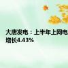 大唐发电：上半年上网电量同比增长4.43%