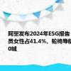 阿里发布2024年ESG报告：管理人员女性占41.4%、轮椅导航已覆盖50城