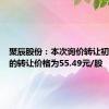 聚辰股份：本次询价转让初步确定的转让价格为55.49元/股