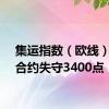 集运指数（欧线）主力合约失守3400点