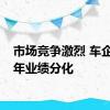 市场竞争激烈 车企上半年业绩分化