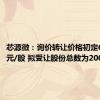 芯源微：询价转让价格初定64.72元/股 拟受让股份总数为200.4万股