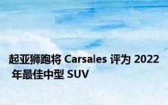 起亚狮跑将 Carsales 评为 2022 年最佳中型 SUV