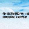 何小鹏评特斯拉FSD：端到端大模型能实现L4自动驾驶