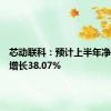 芯动联科：预计上半年净利同比增长38.07%