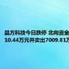 晶方科技今日跌停 北向资金买入4010.44万元并卖出7009.81万元