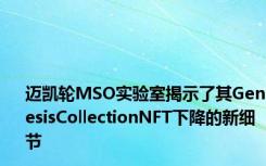 迈凯轮MSO实验室揭示了其GenesisCollectionNFT下降的新细节