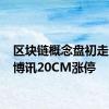 区块链概念盘初走高 优博讯20CM涨停