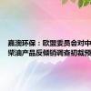 嘉澳环保：欧盟委员会对中国生物柴油产品反倾销调查初裁预披露