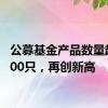 公募基金产品数量超12000只，再创新高