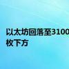 以太坊回落至3100美元/枚下方