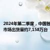 2024年第二季度，中国智能手机市场出货量约7,158万台