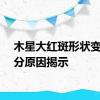 木星大红斑形状变化部分原因揭示