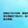 财联社7月25日电，爱德华生命科学公司股价下跌28%，创2000年来最大跌幅。