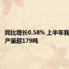 同比增长0.58% 上半年我国黄金产量超179吨