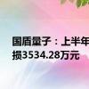 国盾量子：上半年净亏损3534.28万元