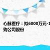 心脉医疗：拟6000万元-1亿元回购公司股份