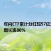 年内ETF累计分红超57亿元 同比增长逾80%