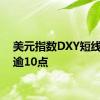 美元指数DXY短线下挫逾10点