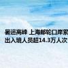 暑运高峰 上海邮轮口岸累计查验出入境人员超14.3万人次