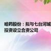 哈药股份：拟与七台河城投共同投资设立合资公司