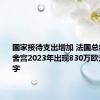 国家接待支出增加 法国总统府爱丽舍宫2023年出现830万欧元预算赤字