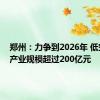 郑州：力争到2026年 低空经济产业规模超过200亿元