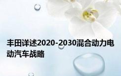 丰田详述2020-2030混合动力电动汽车战略