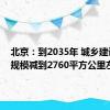 北京：到2035年 城乡建设用地规模减到2760平方公里左右