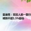 雷迪克：实控人的一致行动人拟减持不超1.5%股份