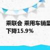 乘联会 乘用车销量环比下降15.9%