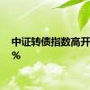 中证转债指数高开0.01%