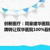 创新医疗：同意建华医院公开挂牌转让双华医院100%股权